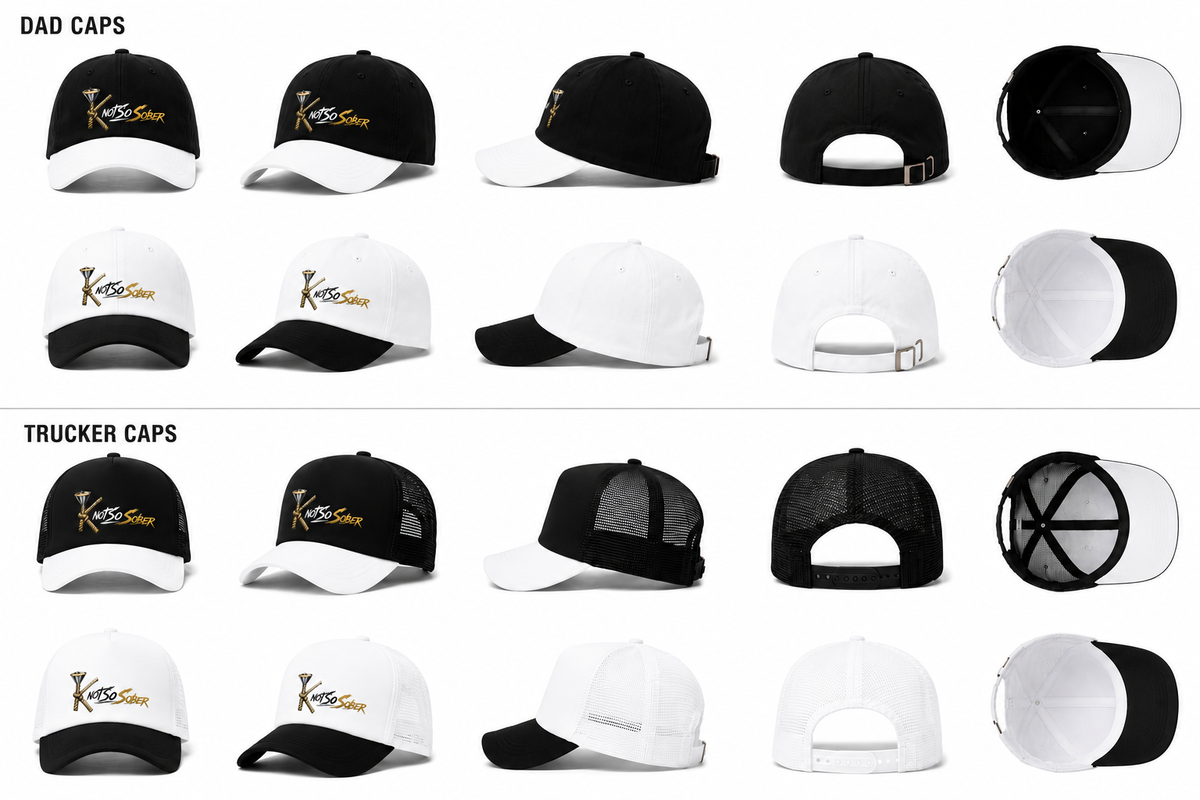 Coming Soon! KnotSoSober Dad Hats/ Trucker Hats