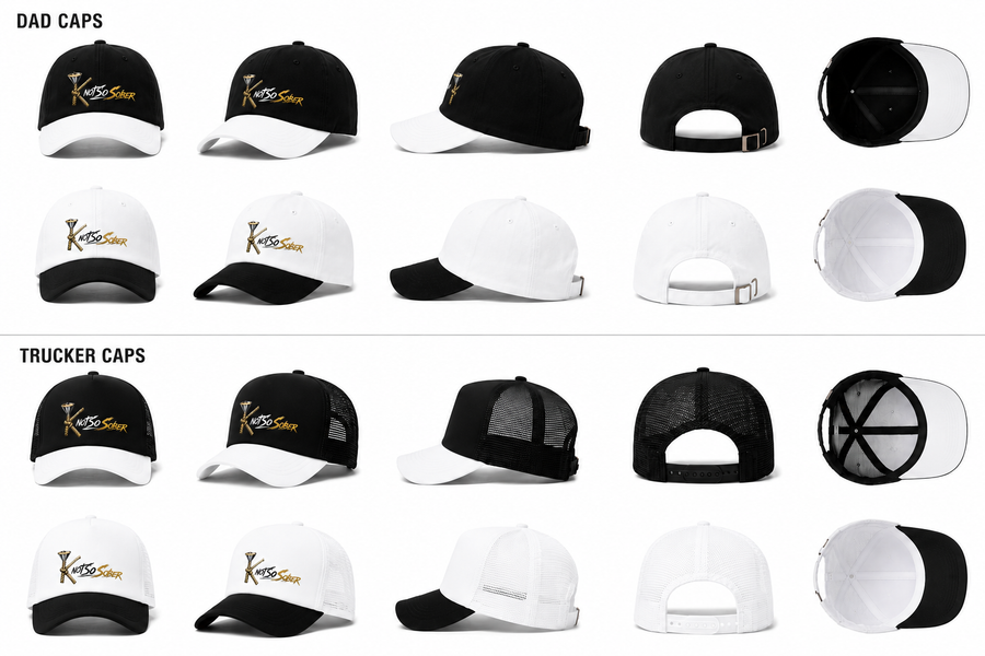 Coming Soon! KnotSoSober Dad Hats/ Trucker Hats
